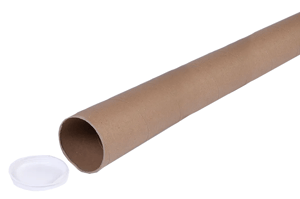 Dekselkoker bruin, diameter 40mm. Lengte 330mm. Nuttigformaat 310mm.Gewicht 51 gram