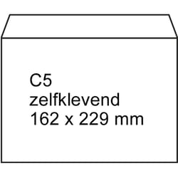 Envelop Raadhuis 162x229mm P/S/pk100