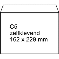 Envelop Raadhuis 162x229mm P/S/pk100