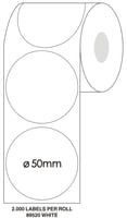 Etiket SPLS 50mm rond wit/rl2000