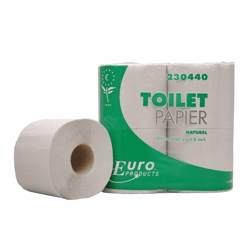 Toiletpapier, Euro naturel, 400 vel x 10cm breed x 1-laags Art.nr 230440 [Pallet] artikel afbeelding