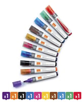 Viltstift Nobo whiteboard Liquid ink rond assorti 3mm 10st