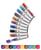 Viltstift Nobo whiteboard Liquid ink rond assorti 3mm 10st