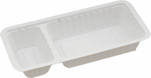 A22 Bakje (A9 + sausvak) Wit 203x95x36mm t.b.v. patat (ds/1000 stuks)