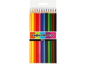 Colortime Kleurpotloden, Lijndikte 3mm, Assorti (pak 12 stuks)