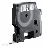 Dymo D1 labeltape 6 mm Zwart op geel 43618