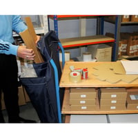 Racksack® voor transportwagens met 2 vakken blauw