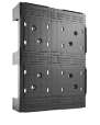 Kunststof pallet met lego-structuur