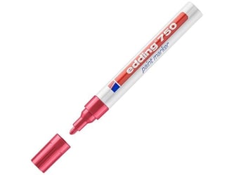 Lakmarker edding 750 2-4mm rood/pk10