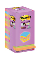 Memoblok Post-it Super Sticky 654 76x76mm color