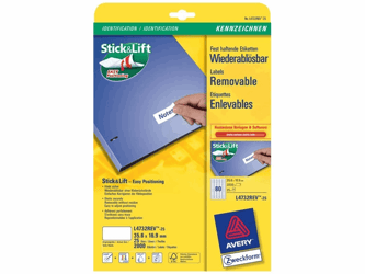 ETIKET AVERY L4732REV-25 35.6X16.9 2000ST artikel afbeelding