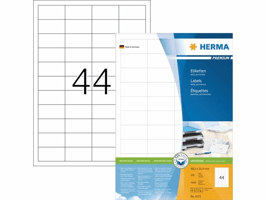Etiket HERMA 4272 48.3x25.4mm premium wit 4400 stuks